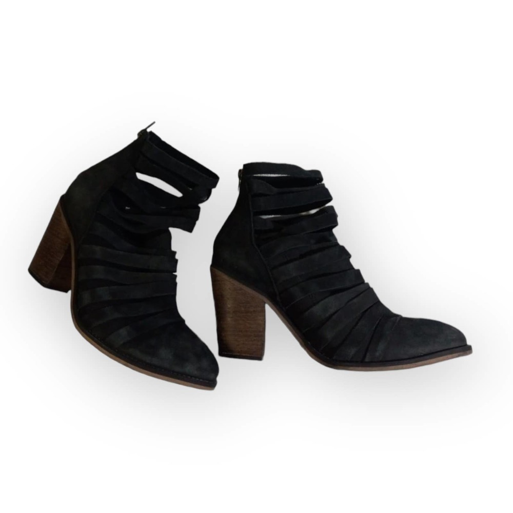 Free People Black Hybrid Strappy Bootie Size eu 41 US  8.5 - Picture 5 of 8
